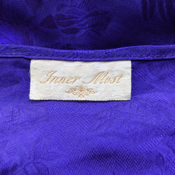Inner Most dark purple polyester spaghetti strap nightgown, 38" bust, Pretty! - Picture 12 of 13